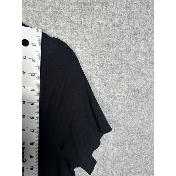 Eileen Fisher Dress Medium Stretch Womens Black Short Sleeve Capsule Minimal - Picture 5 of 8